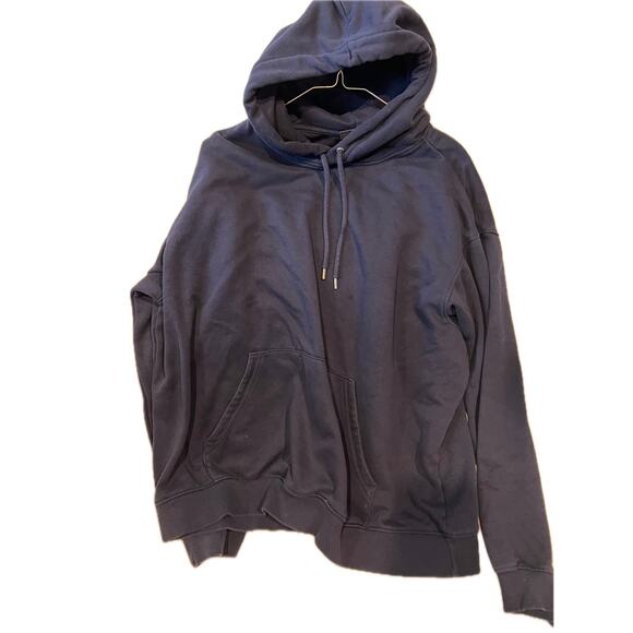H&M Loose Fit Pullover Black Hoodie Mens XL - Picture 1 of 3